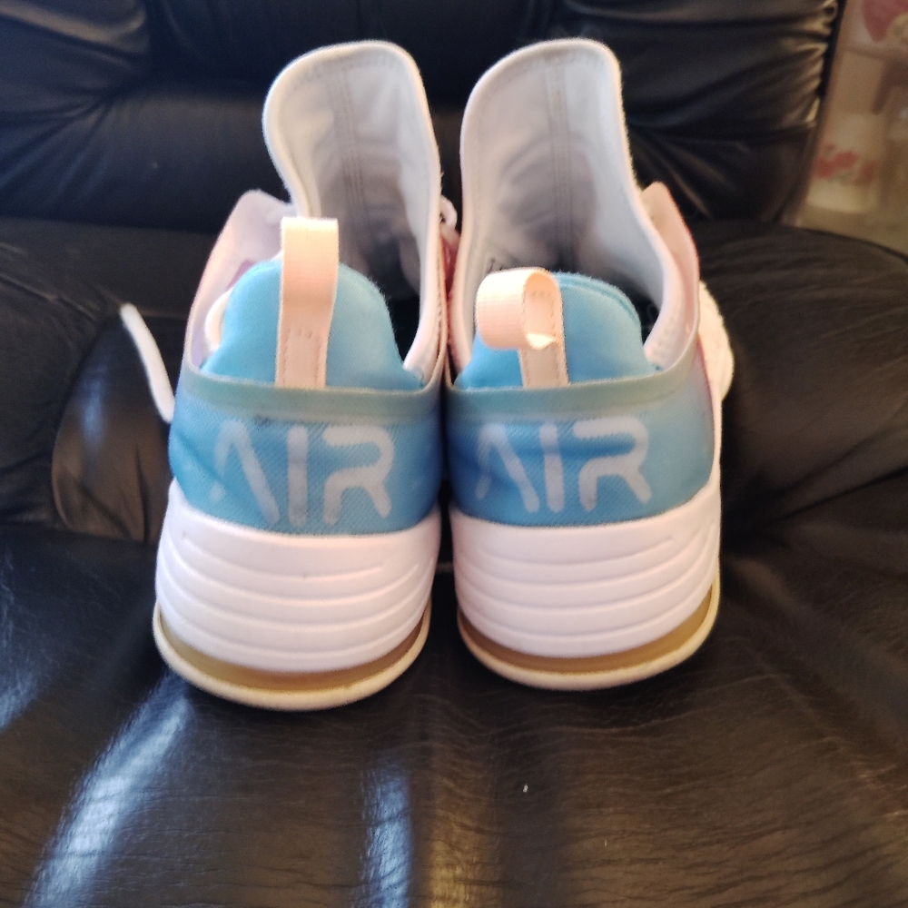 NIKE Air Max Bella White/Pink Athletic Sneakers - Size 8 - Picture 7 of 11